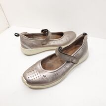 ECCO Soft 5 Mary Jane Womens Size 9 EU 40 Metallic Silver - $31.49