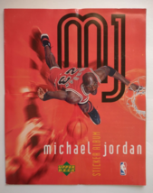 Michael Jordan  Upper Deck Basketball Sticker Album Book Unused Vintage 1998 - £34.24 GBP