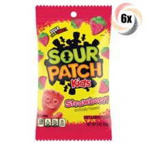 6x Bags Sour Patch Kids Strawberry Flavor Soft &amp; Chewy Gummy Candy | 8oz - £21.29 GBP