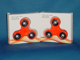 FIDGET HAND SPINNERS  Set of 2  ORANGE High Quality Low Noise BRAND NEW ... - $2.23