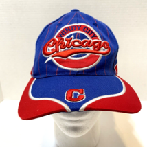Windy City Chicago Mens 3D Embroidered Ball Cap Adjustable Red White Blue - £8.32 GBP