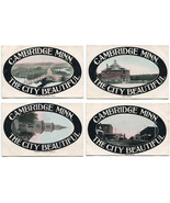 1910 Unposted Cambridge Minnesota Antique Landmark Postcard Lot of 4 - £11.40 GBP