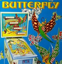 Butterfly Pinball Flyer Sonic Original 1977 Art Sheet Promo Sheet Retro Fantasy - £20.64 GBP