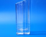 Bormioli Rocco Crystal Clear Glass Slant Top Vase Home / Office Décor Piece - $29.67