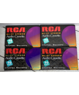 RCA Blank Cassette Tapes Audio-New Sealed-90 Minute Hi-Fi 4 Tapes - £12.38 GBP