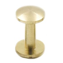 Fujiyuan 12 pcs Solid Brass Arc Head Button Stud Screwback spot For Screw Leathe - £6.75 GBP