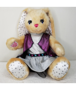 Build A Bear Jointed Bunny Plush With Silver Star Dress Ears &amp; Feet Soft... - £7.69 GBP