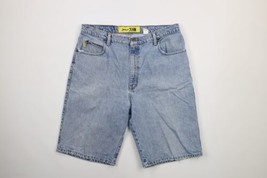 Vintage 90s Streetwear Mens 38 Distressed Baggy Loose Fit Hip Hop Denim Shorts - £48.19 GBP