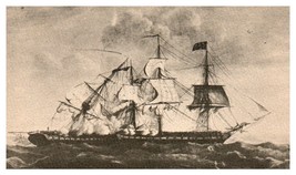 USS Constitution named Old Ironsides Boat Postcard  - £4.62 GBP