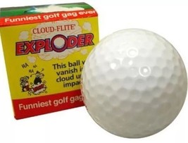 Exploding Golf Ball -Jokes,Gags,Pranks- Golf Ball Explodes When It Is Hit!  - £3.10 GBP