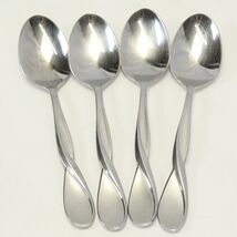 Oneida Aquarius Satin Oval Soup Spoons 7-1/8" Heirloom 18/10 Stainless L... - $39.19