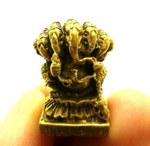 Hindu Mini Amulet Ganapati Vinayaka Ganesh Lord Ganesha Om God Of Success Deity - £20.52 GBP