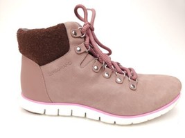 Cole Haan Womens Zerogrand Hiker Hiking Boots Rose Pink Leather Waterpro... - $49.45