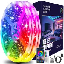 Simply Everyday Products RGB LED Strip Lights, 100ft, Color Changing, Bluetooth, - £17.28 GBP