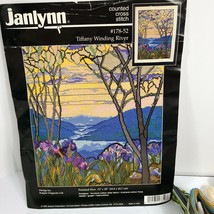 Janlynn Tiffany Winding River Counted Cross Stitch 1998 9x12 #178-52 New/Opened - £27.77 GBP