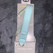 heyday™ Wrist Strap with 8&quot; Lightning to USB-A Charging Cable Teal for iphone - £7.85 GBP