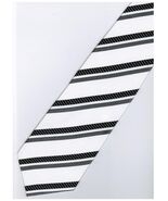 EB19 Black White Necktie - $19.99