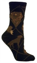 Adult Socks Lab Retriever Chocolate Dog Breed Black Size Medium Made In Usa - £7.82 GBP