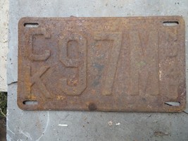  Vintage New Jersey License Plate CK 97M 1940 - £18.18 GBP