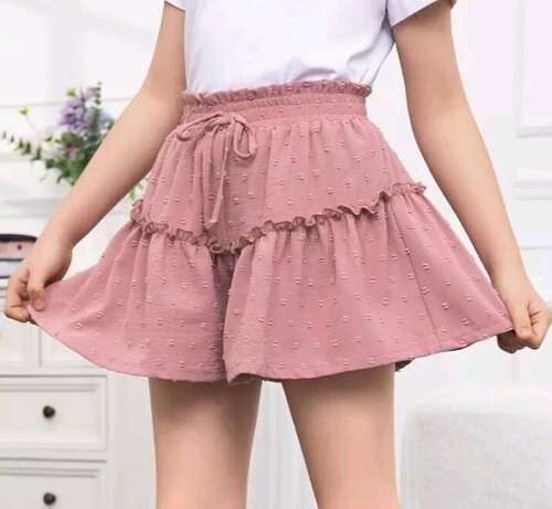 Girls Swiss Size 8-10 Dot Shorts Kid Paper Bag Shorts New With Tags Lot 6 Item image 7