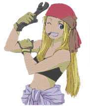 Anime Embroidery Pattern FMA Winry Rockbell Flex - £3.99 GBP