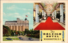 Vtg Postcard, The Raleigh Hotel, Pennsylvania Ave., Washington D.C. - £4.57 GBP