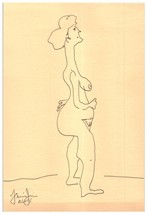 Penna Disegno Su Carta Nude Woman Studio Da Noto Artistico - £81.98 GBP