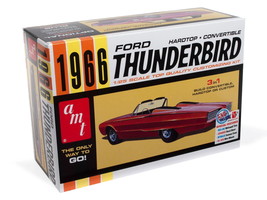 Skill 2 Model Kit 1966 Ford Thunderbird Hardtop &amp; Convertible 3-in-1 1 by 25 Sca - £57.24 GBP