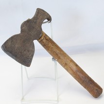 Antique Axe Hatchet w Nail Puller Claw Hammer RARE Old Tool 12&quot; Long - £46.49 GBP
