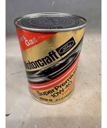 NOS Vintage Motorcraft Super Premium Engine Oil Can Gas Automotive Ford ... - $25.14 CAD