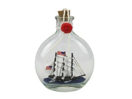 USS Constitution Model Ship in a Glass Bottle 4&quot;&quot; - $18.99