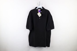 Deadstock Vintage 90s Hanes Mens XL Blank Heavyweight Collared Polo Shir... - $49.45