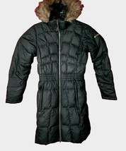 Columbia Long Dress Down Faux Fur Lining Hood Puffer winter snow weather... - £56.76 GBP