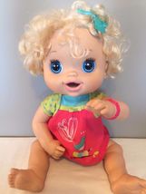 Baby Alive Hasbro 2010 Blonde Hair Interactive Doll Talks Eats Poops Pees Toy - £89.91 GBP