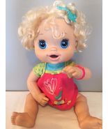 Baby Alive Hasbro 2010 Blonde Hair Interactive Doll Talks Eats Poops Pee... - £91.13 GBP