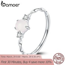  silver moonstone ring finger rings for women vintage retro stackable rings band silver thumb200