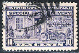 Us Clearance Fine Used Special Delivery Stamp 10c Grey Violet - £1.13 GBP