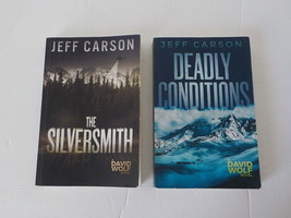 Jeff Carson Bundle of 2 David Wolf Novel Deadly Conditions The Silversmith Books - £9.85 GBP