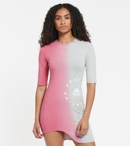Kappa Authentic Sidempuan Pink Oleander Lt Grey Ombre Asymmetric Dress S - NWT  - £29.32 GBP