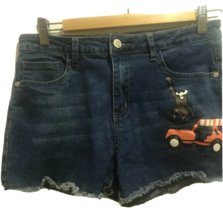 Gazoz Jeans Women’s Juniors Shorts Size 11 island print with Palm Tree M... - £6.22 GBP