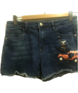 Gazoz Jeans Women’s Juniors Shorts Size 11 island print with Palm Tree M... - £6.18 GBP