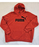 Puma Logo Hoodie Red Pullover Sweatshirt Men&#39;s Size 3XLT EUC - $39.64 CAD