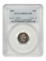 1907 10C PCGS PR64CAM - $916.65