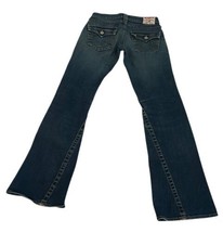 True Religion Joey Jeans Women 28x32 Flare Blue Denim Bootcut Bell Botto... - $94.05