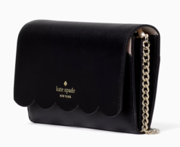 Kate Spade Gemma Black Leather Chain Crossbody Bag WLR00552 Purse NWT $249 MSRP - £66.67 GBP