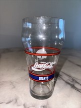 VINTAGE 1992 Collab Official NYG New York Giants Coca Cola Glass Retro C... - $7.95