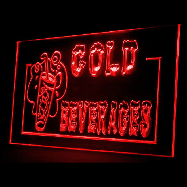 110080B Cold Beverages Soft Drinks Cola Summer Milkshakes Cafe LED Light... - $21.99