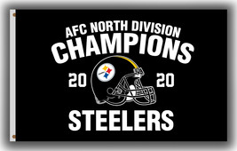Pittsburgh Steelers Football Flag 90x150cm3x5ft AFC North Division Champions2020 - $14.95