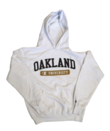 Oakland University Golden Grizzlies Pullover Sweatshirt Hoodie Mens Whit... - £11.85 GBP