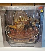 Dude Ranch Bar &amp; Grill LED Metal Bar Sign Hanging Wall Light Up Cowboy - $462.30 MXN